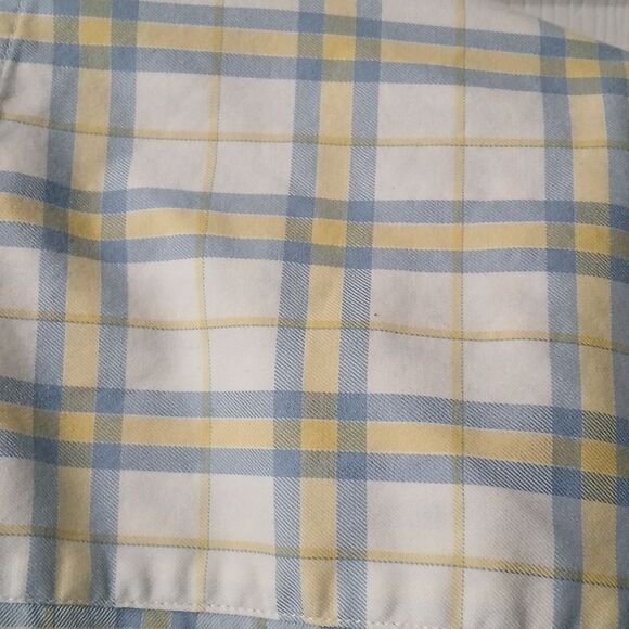 Wrangler Cowboy Cut Collection George Strait Button Shirt blue white  yellow  L - Picture 8 of 10